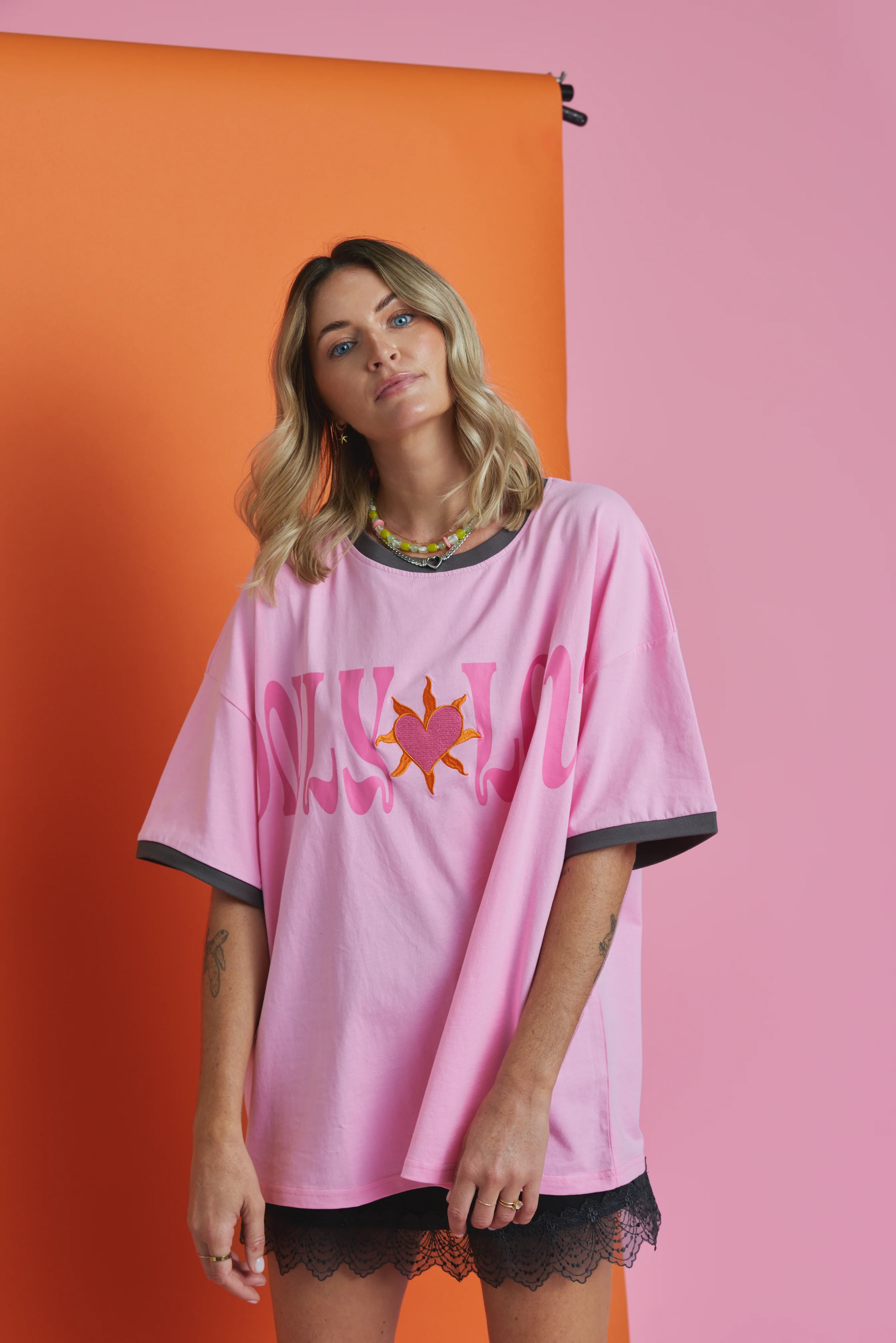 Only Love Tee ~ Pink - Image 3