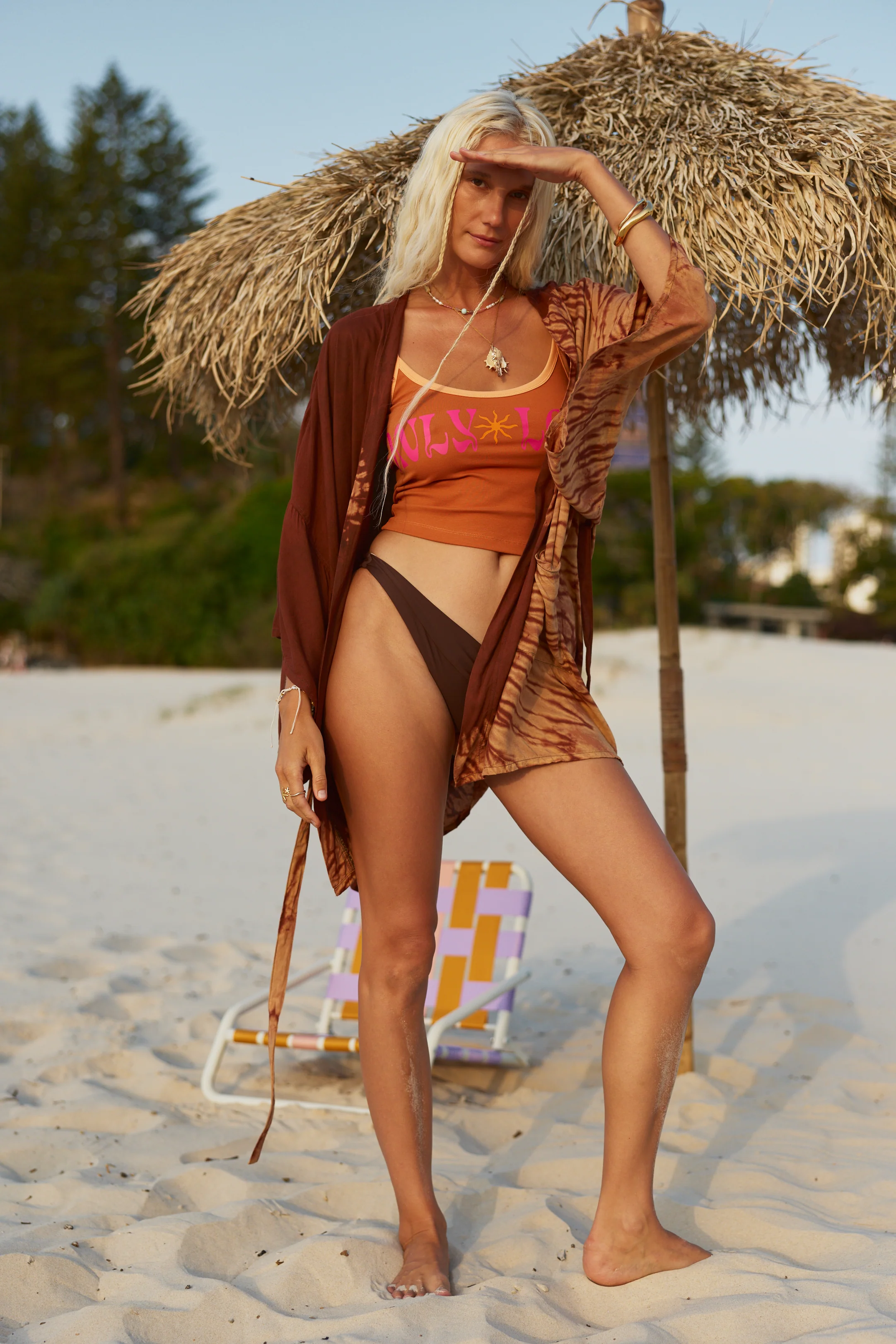 Only Love Singlet ~ Papaya - Image 3