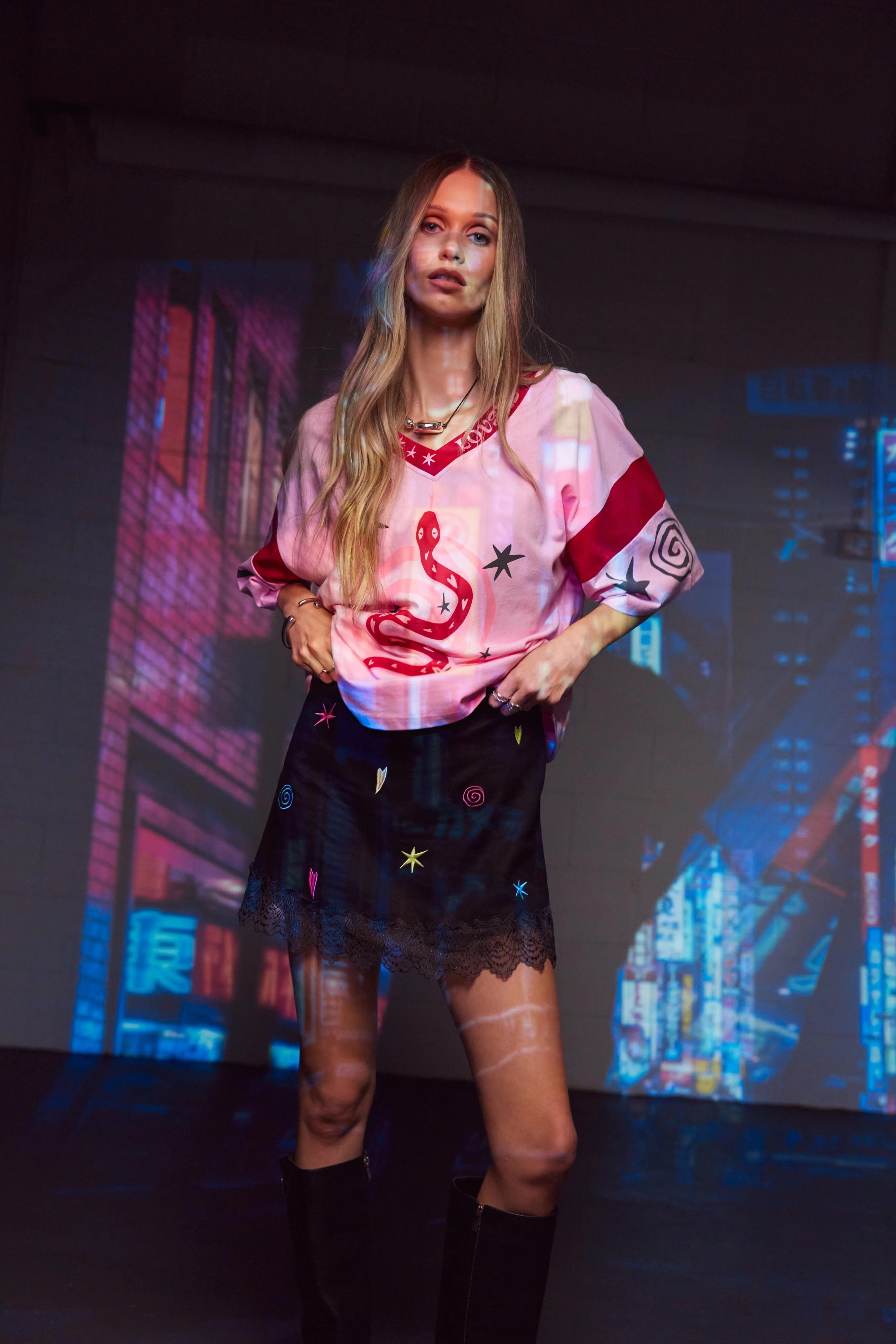 Serpent Tee ~ Pink - Image 3