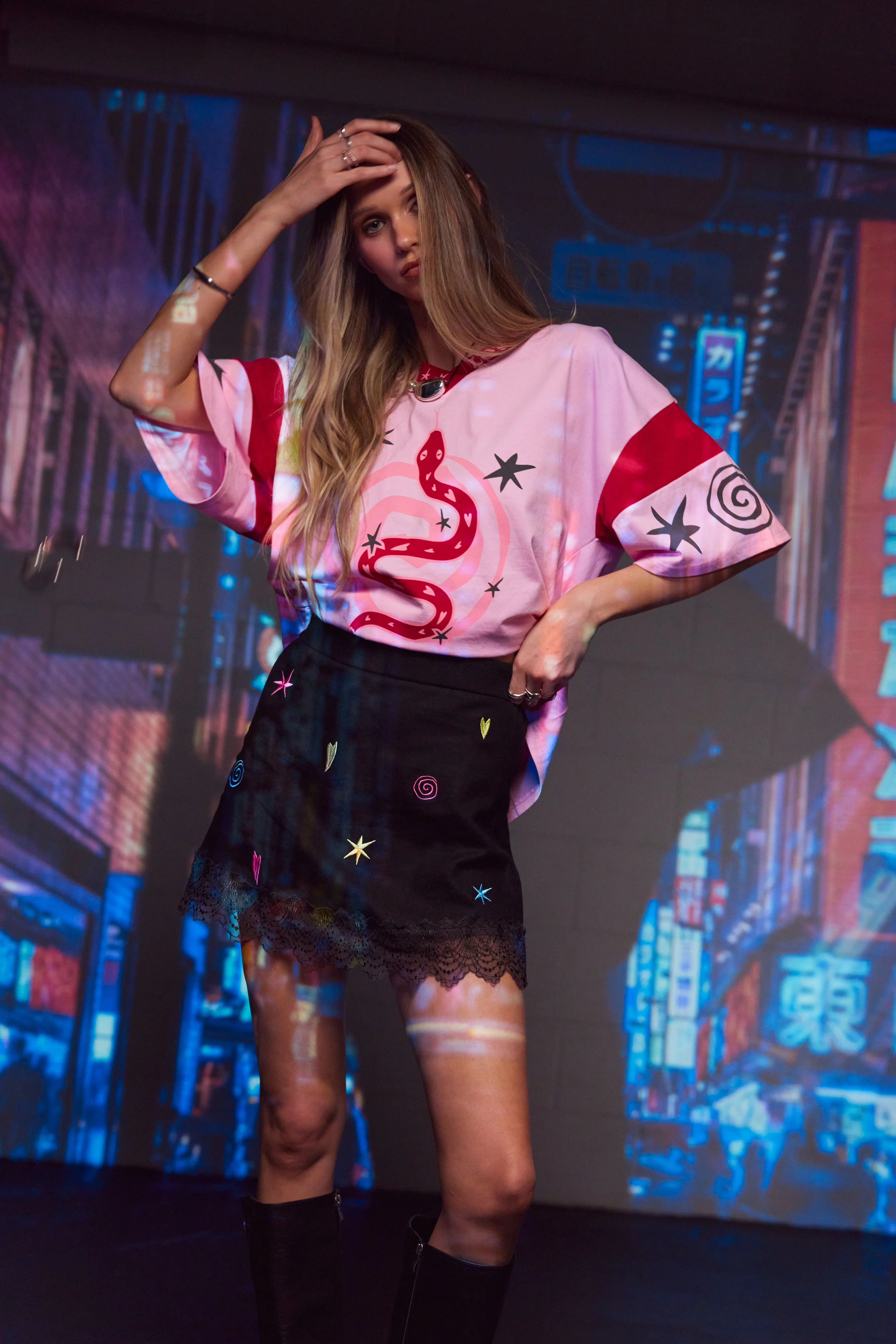 Serpent Tee ~ Pink - Image 4