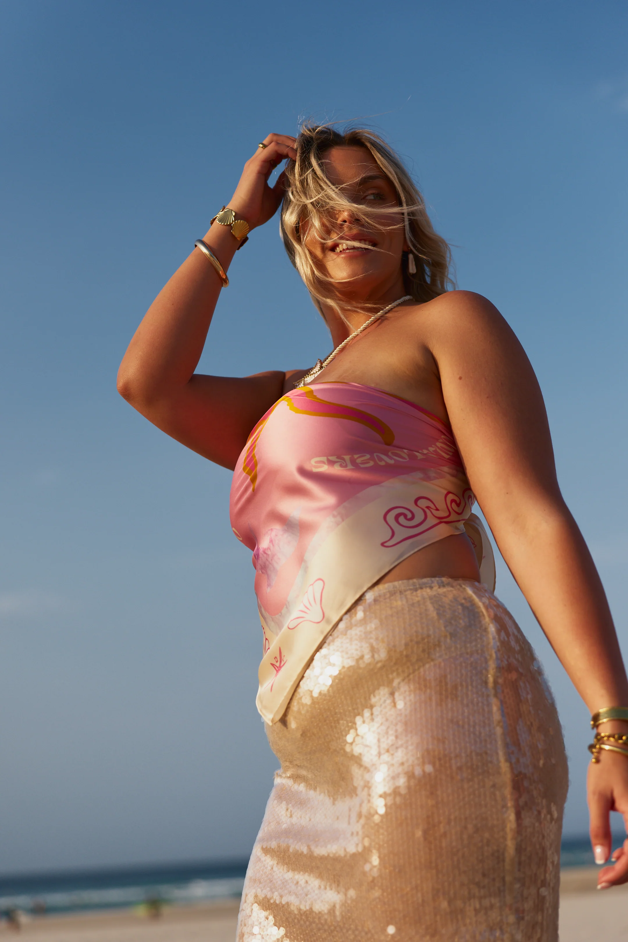 Silk Scarf ~ Conch - Image 4