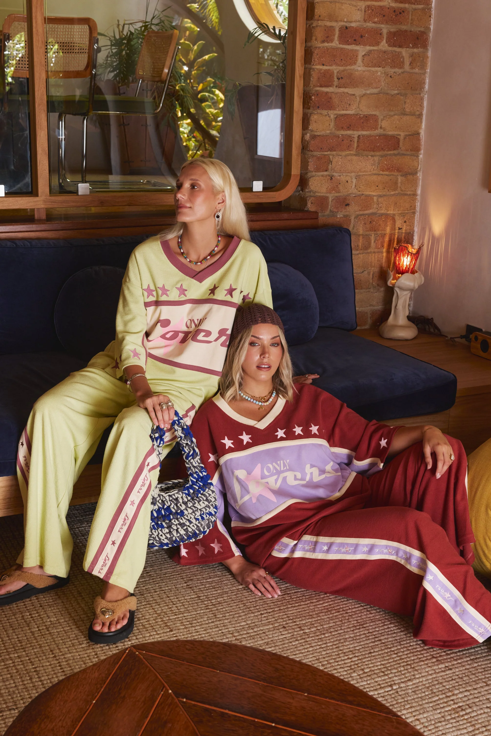 Surf League Lounge Pants - Burgundy - Image 4