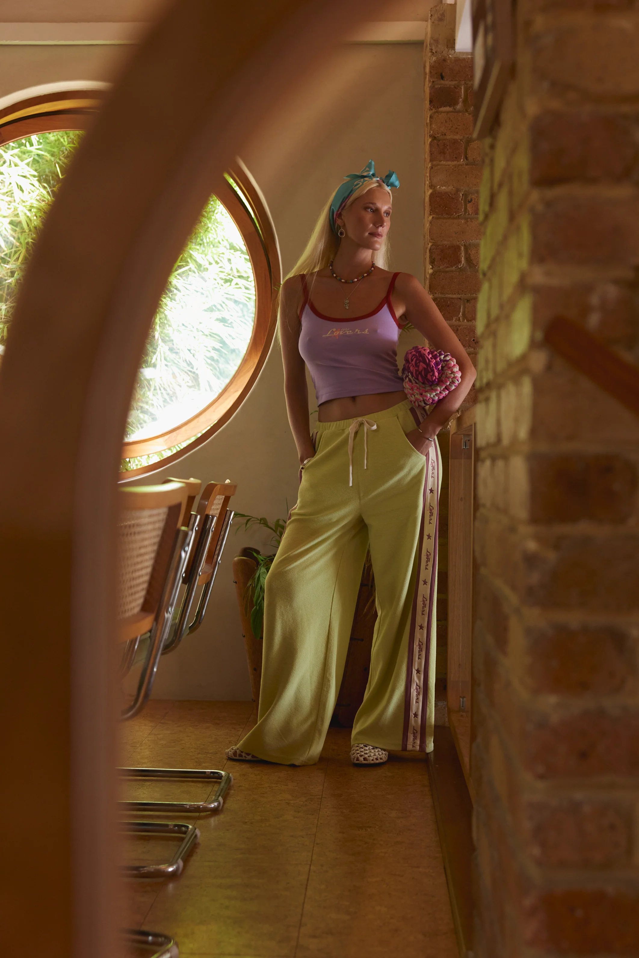 Surf League Lounge Pants - Pistachio - Image 3