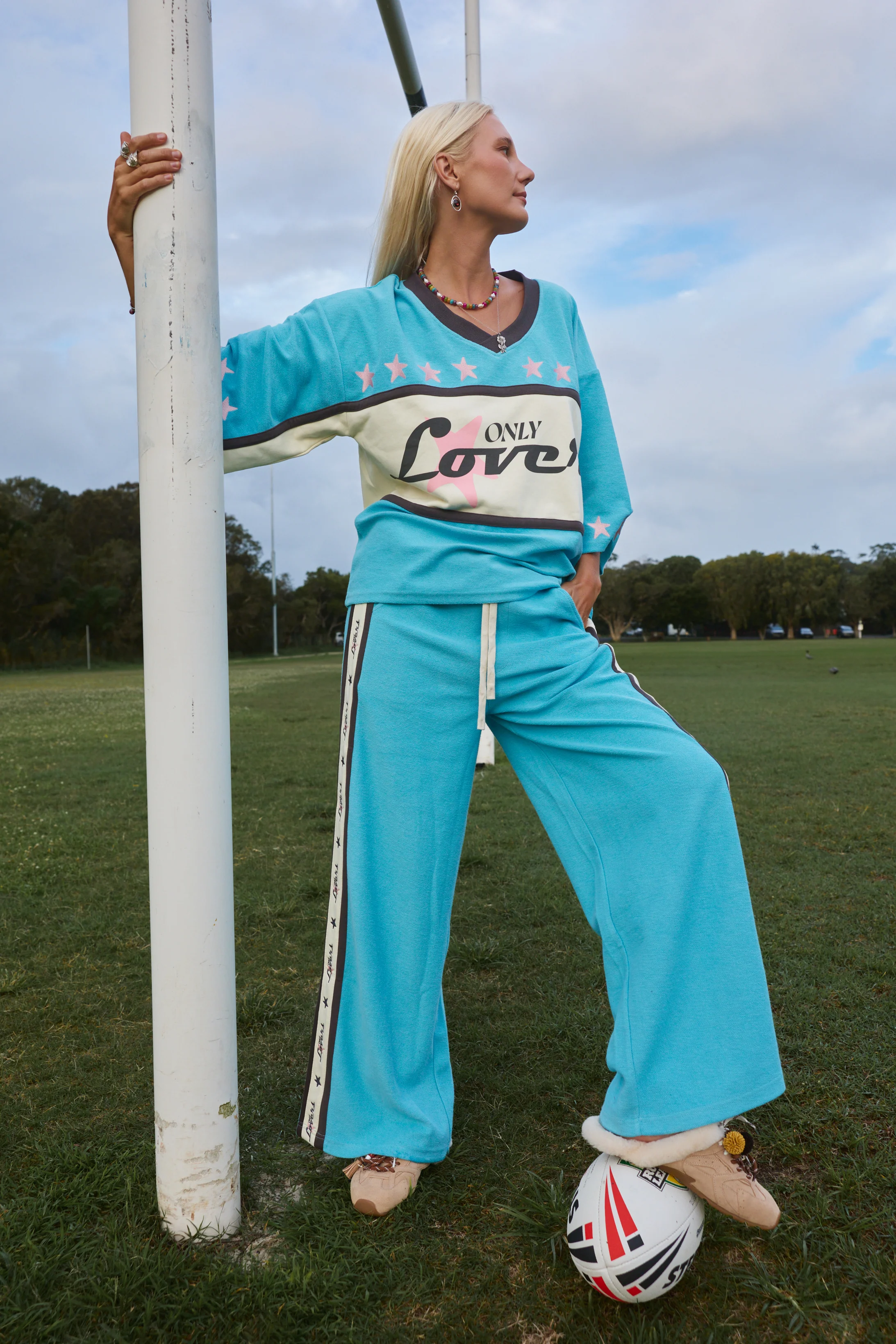 Surf League Lounge Pants - Sky Blue - Image 4