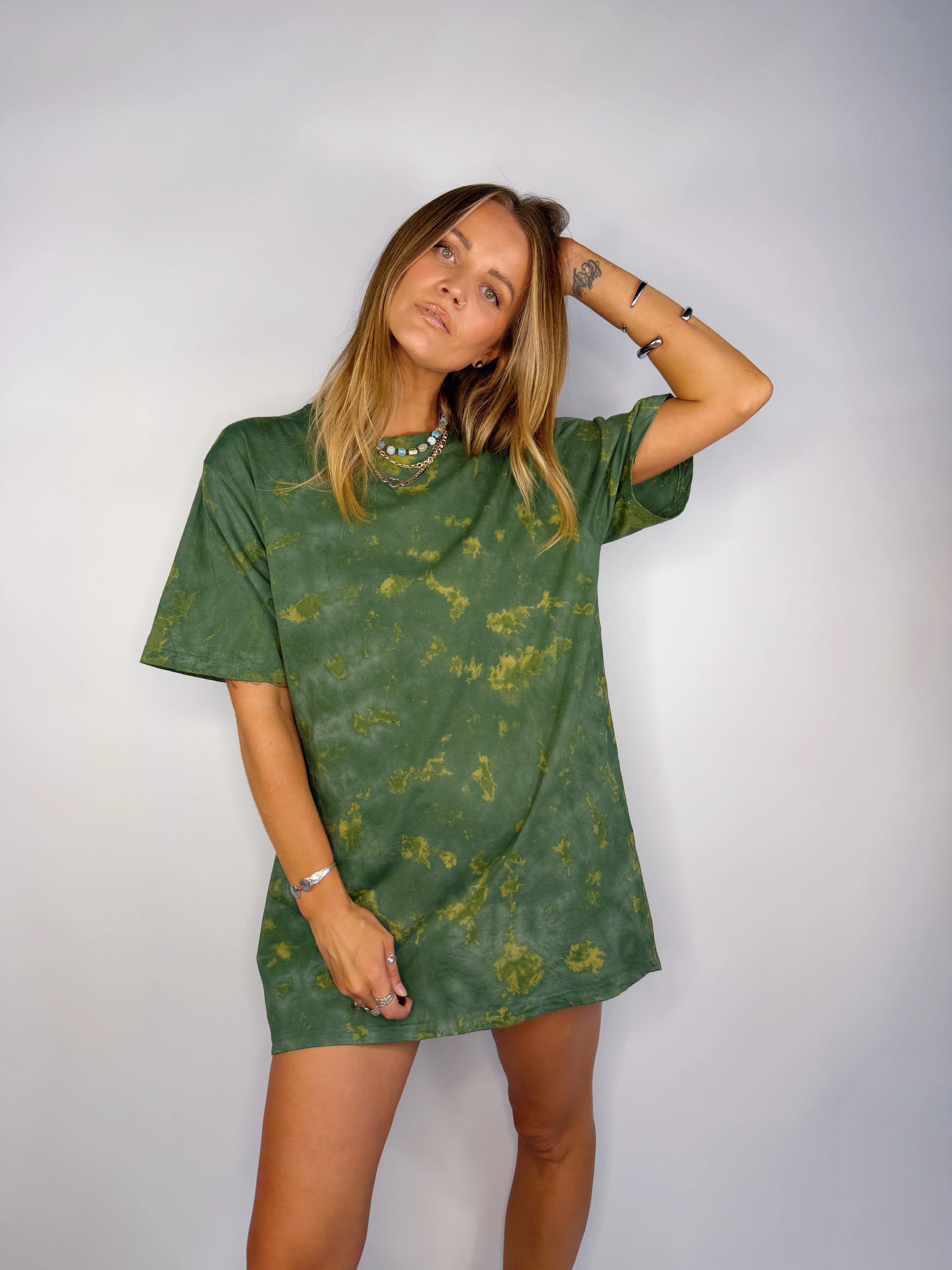 Tee Dress ~ Bottle Green - Image 4