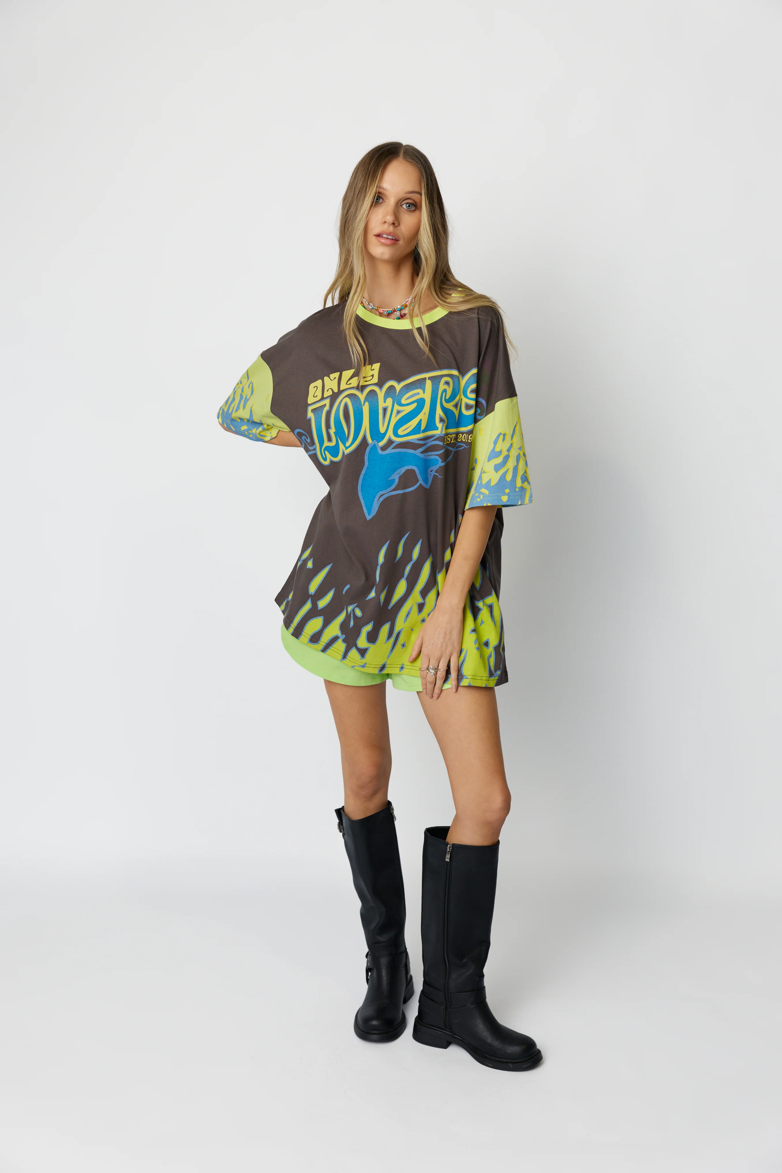 Wave Racer Tee ~ Charcoal - Image 5