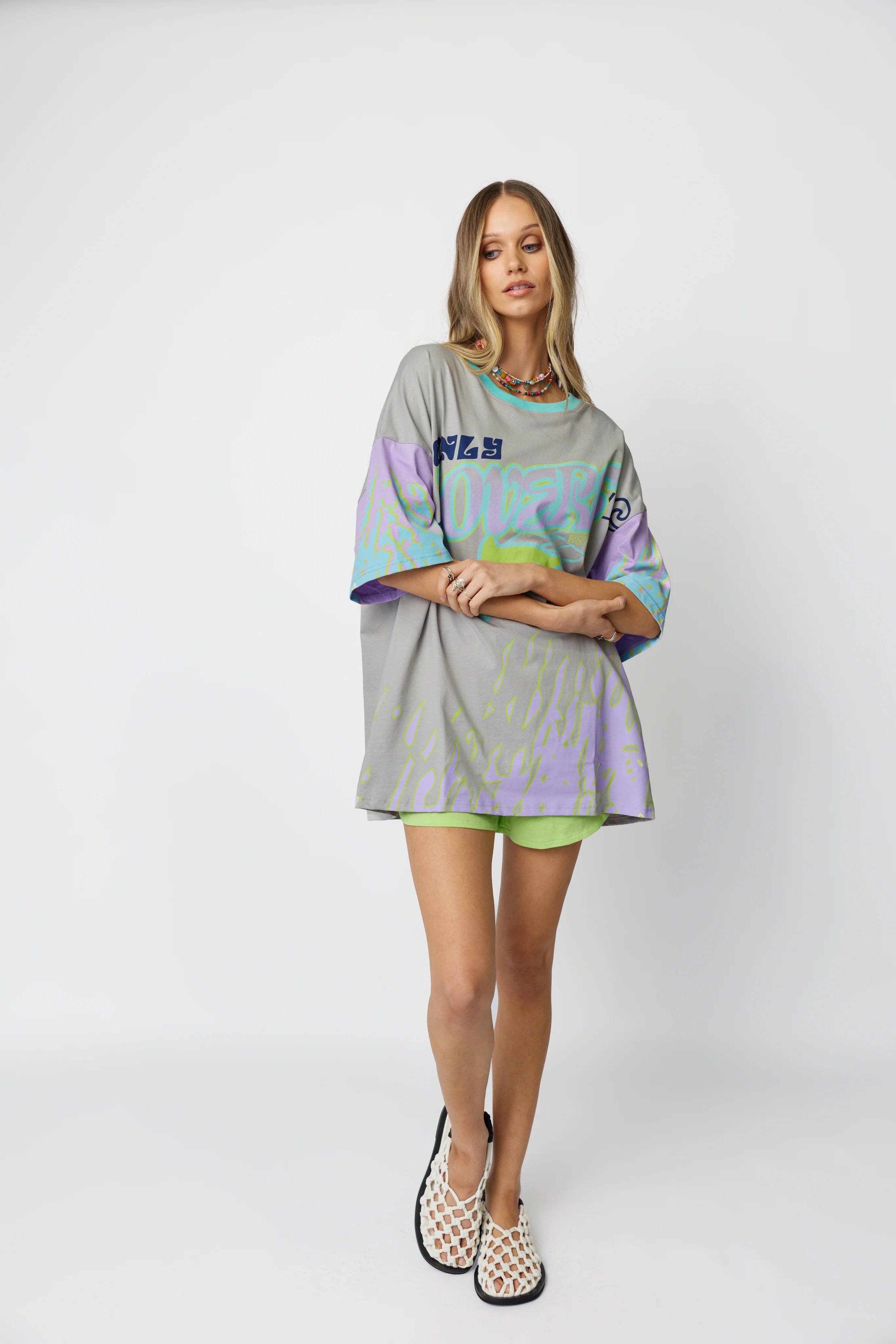 Wave Racer Tee ~ Silver - Image 6