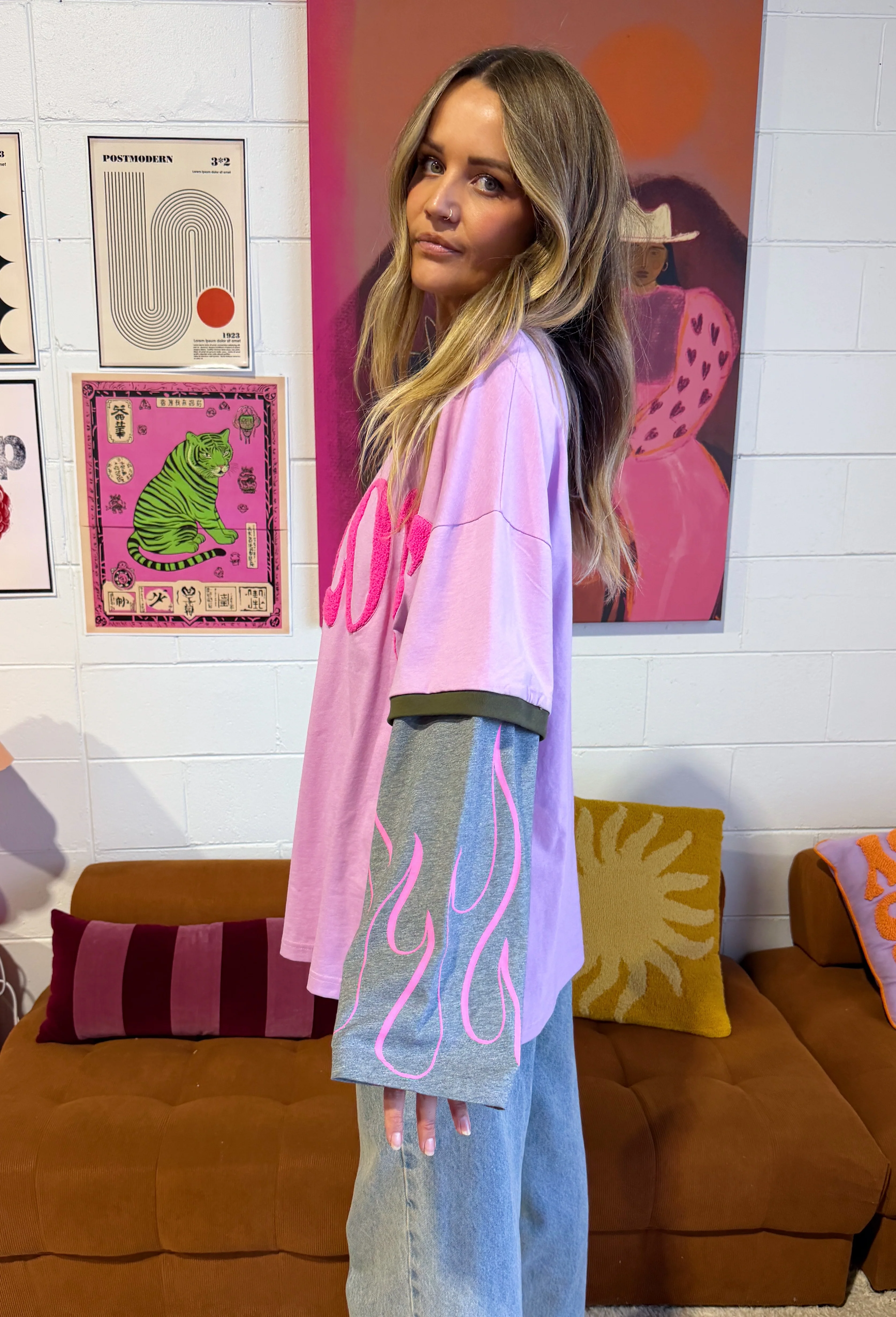 (WS) Love Sick Layered Tee - Wisteria - Pre Order - Image 3