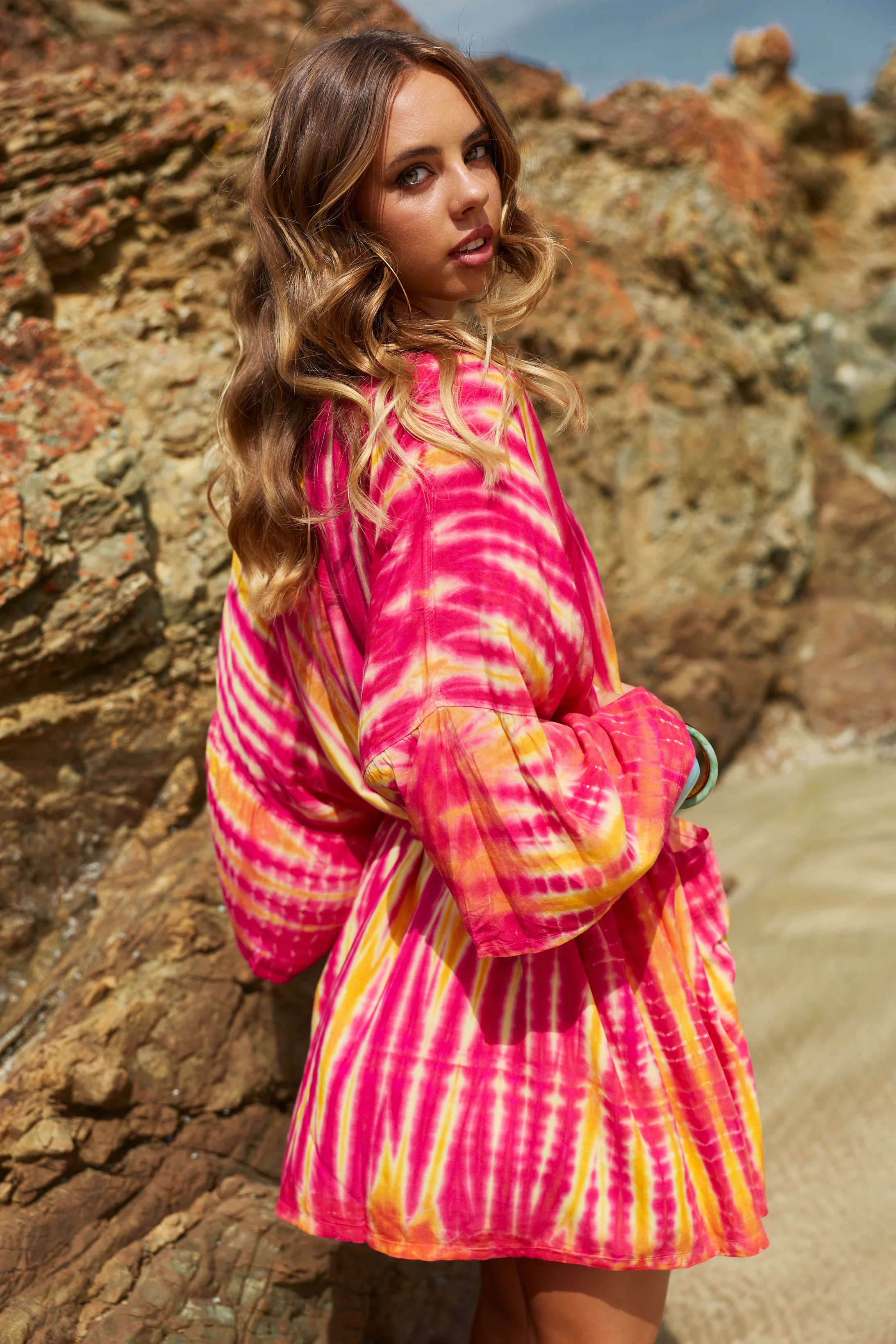 Mid Length Kimono ~ Nectar - Image 3