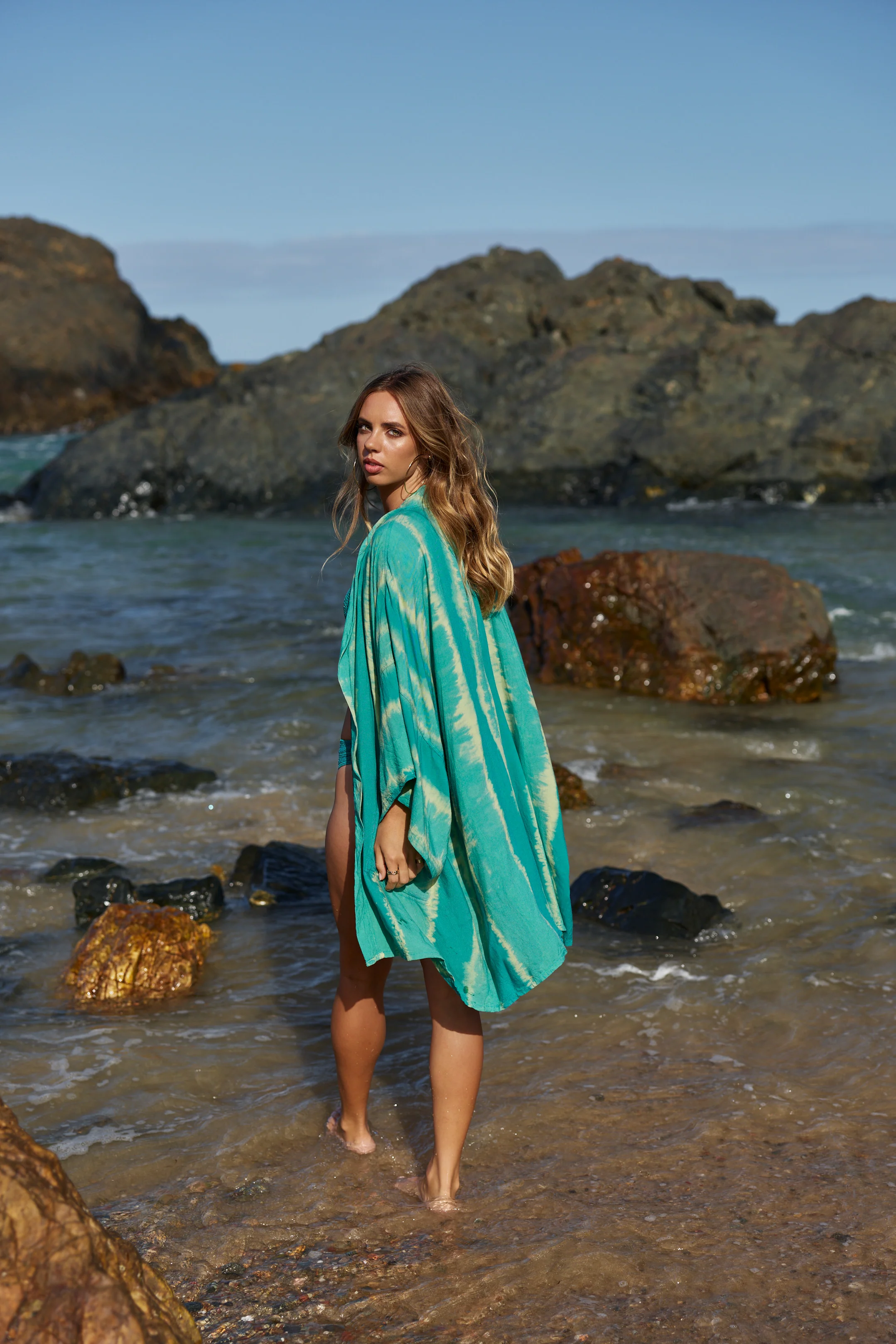 (WS) Mid Length Kimono ~ Sea Glass - Image 4