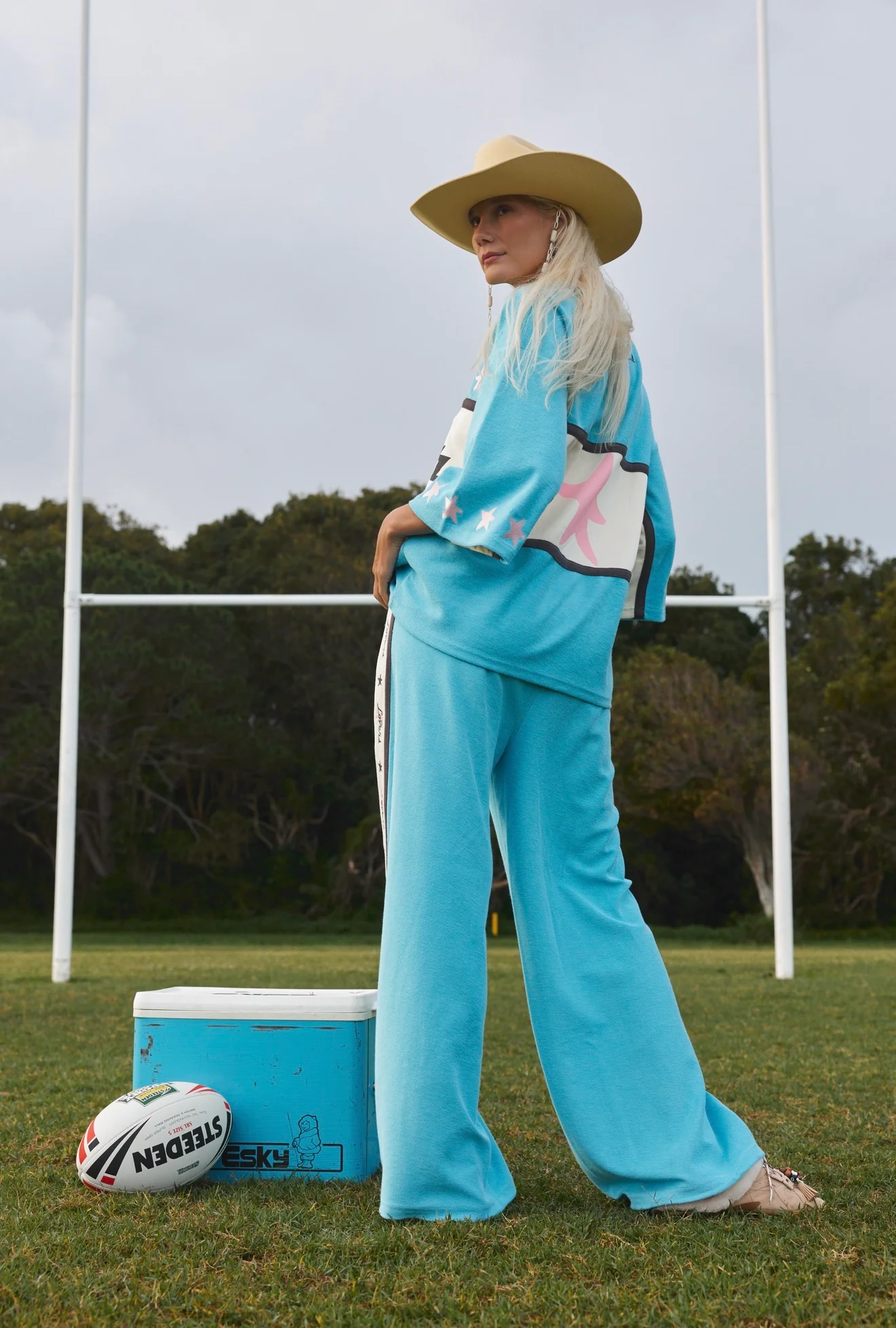 (WS) Surf League Lounge Pants - Sky Blue - Image 2