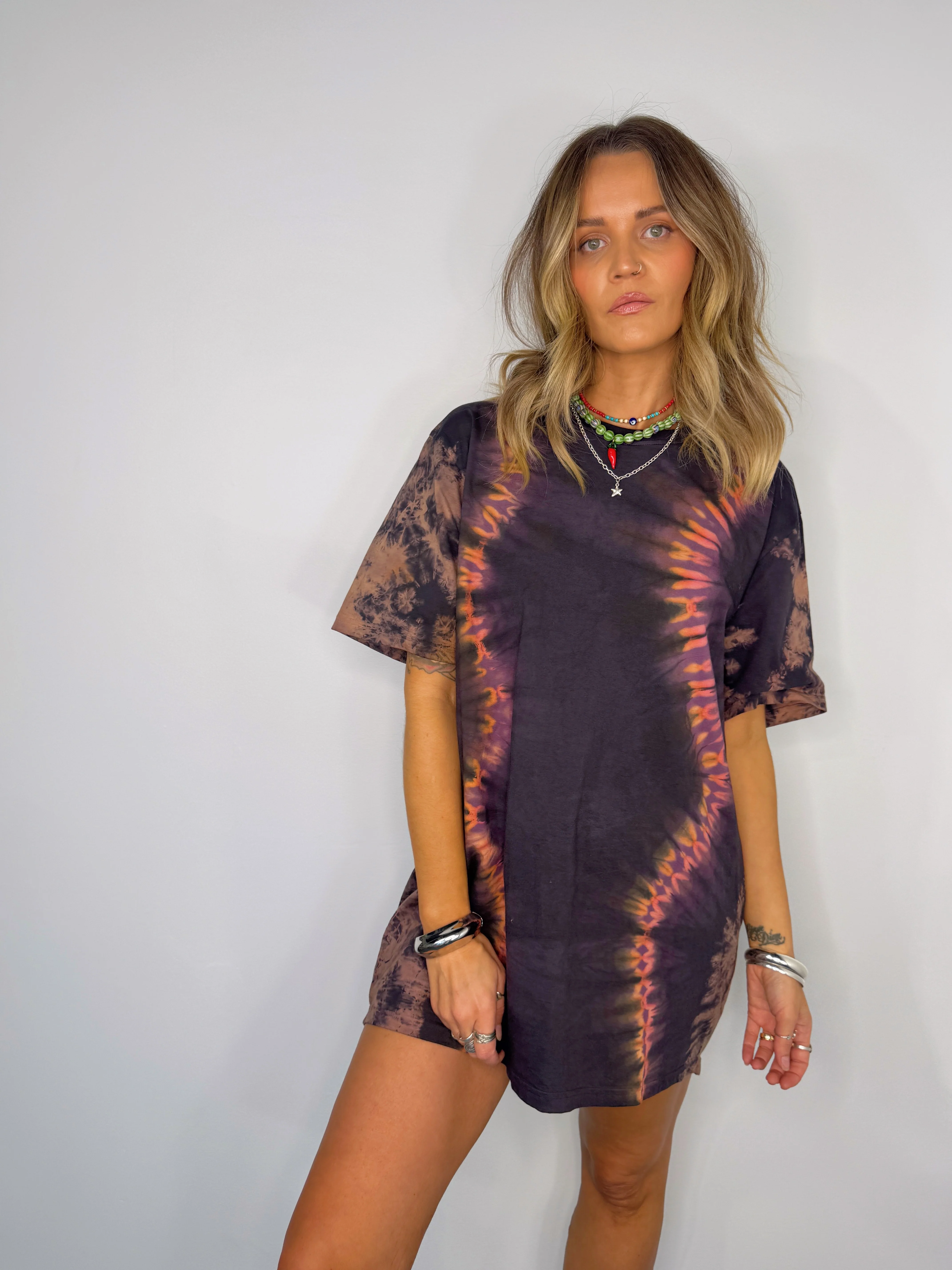 (WS) Tee Dress ~ Peach Lava - Image 4