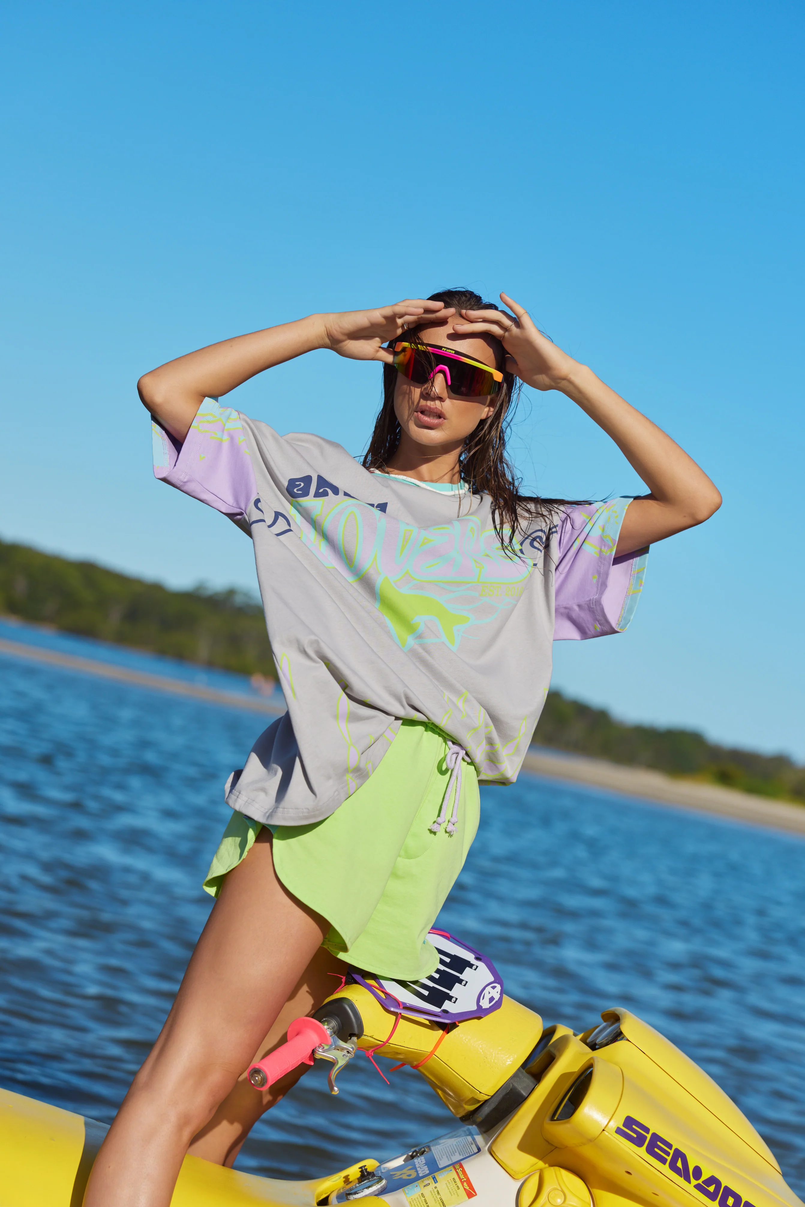 (WS) Wave Racer Tee ~ Silver - Image 4