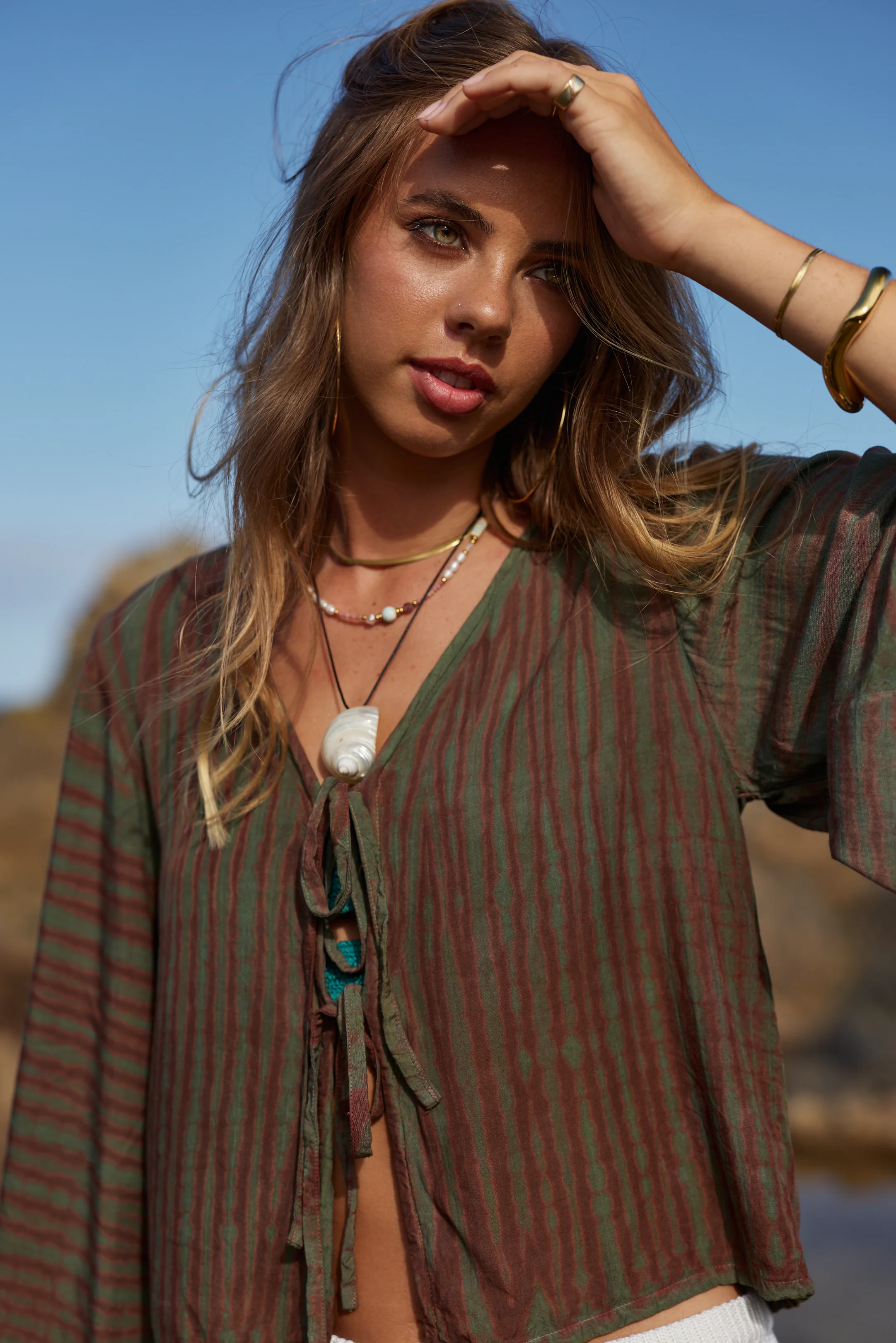 (WS) Willow Tie-Up Top ~ Fern - Image 6
